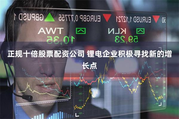 正规十倍股票配资公司 锂电企业积极寻找新的增长点