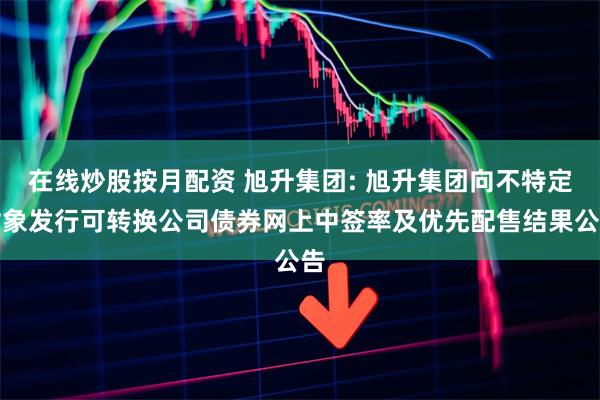在线炒股按月配资 旭升集团: 旭升集团向不特定对象发行可转换公司债券网上中签率及优先配售结果公告