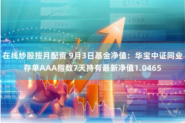 在线炒股按月配资 9月3日基金净值：华宝中证同业存单AAA指数7天持有最新净值1.0465