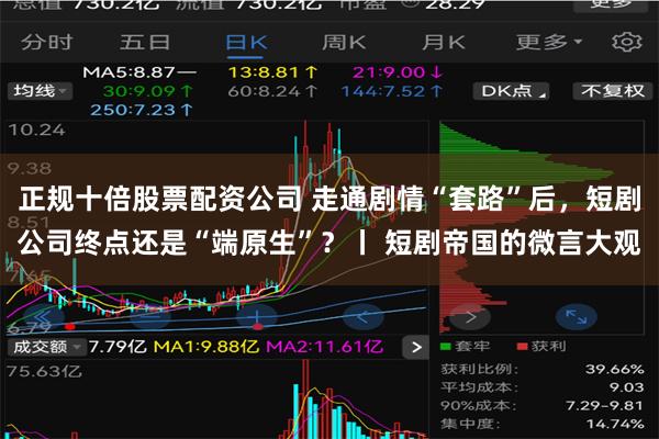 正规十倍股票配资公司 走通剧情“套路”后，短剧公司终点还是“端原生”？丨 短剧帝国的微言大观