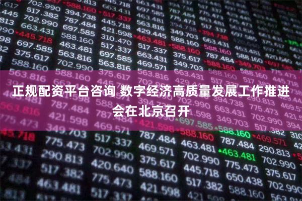 正规配资平台咨询 数字经济高质量发展工作推进会在北京召开